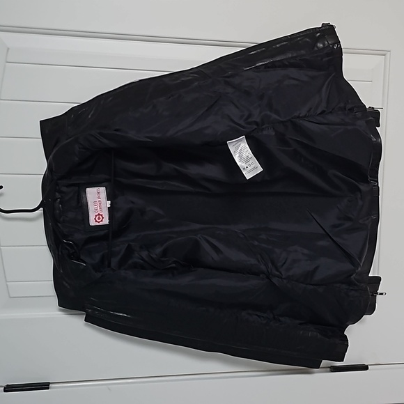 LA Collection black vegan leather motor trendy jacket sz XS - Picture 3 of 12